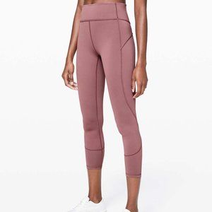 Lululemon Movement Leggings in Rare Red Dust SZ 8